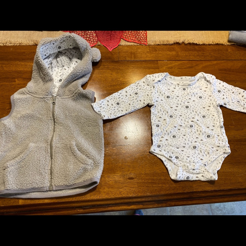 Vest and onesie